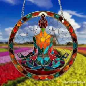 Loja Ser-Alimya * Disco Acrílico Pintado Meditação