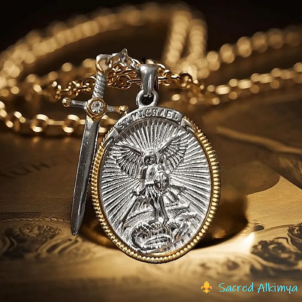 Loja Ser-Alkimya * Medalha Arcanjo São Miguel