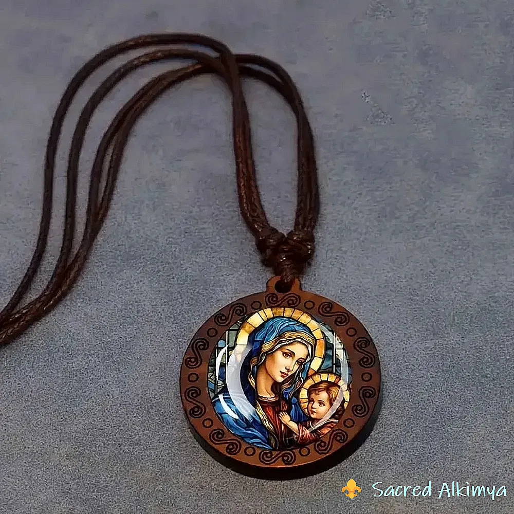 Loja Ser-Alkimya * Medalhão Nossa Senhora e o Menino