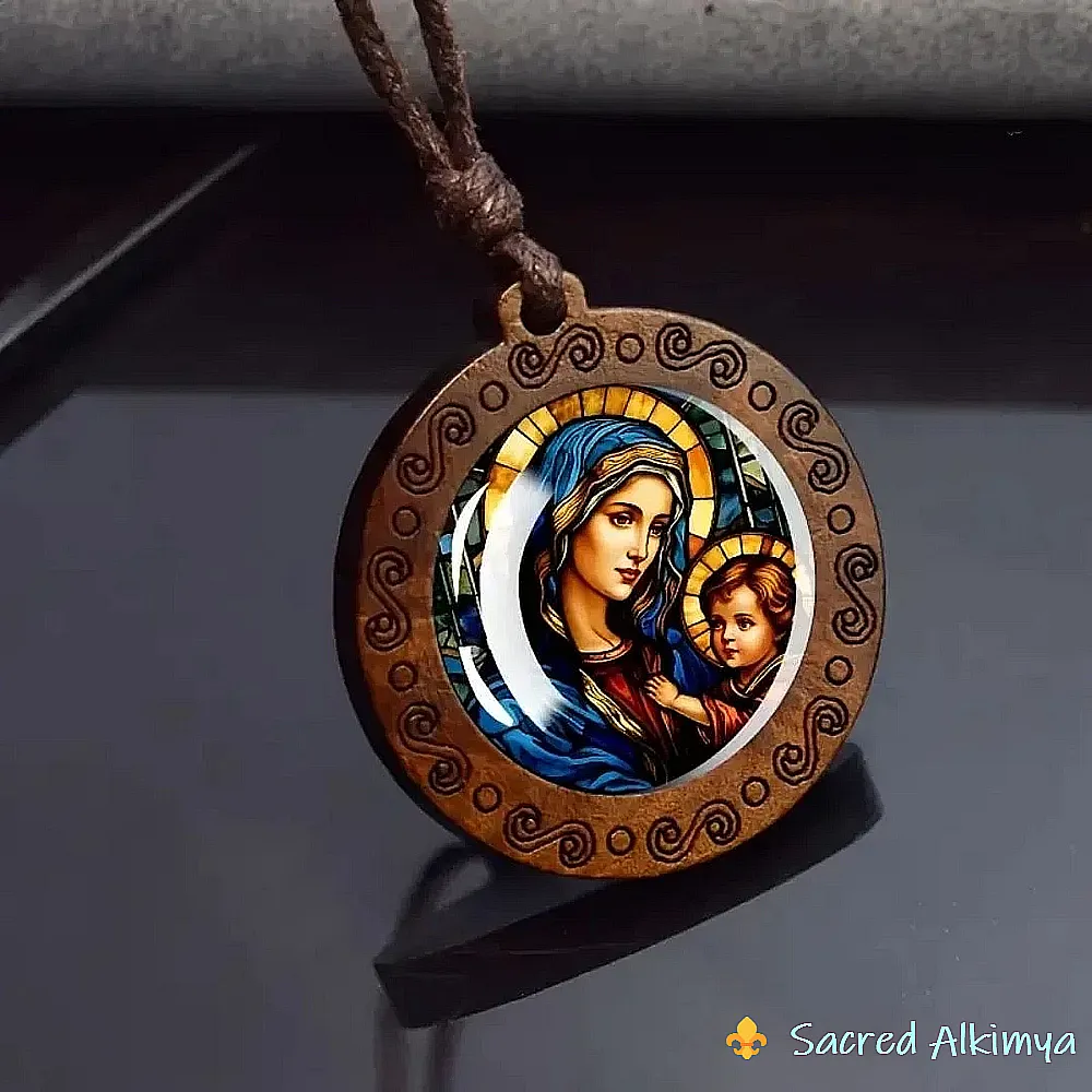 Loja Ser-Alkimya * Medalhão Nossa Senhora e o Menino