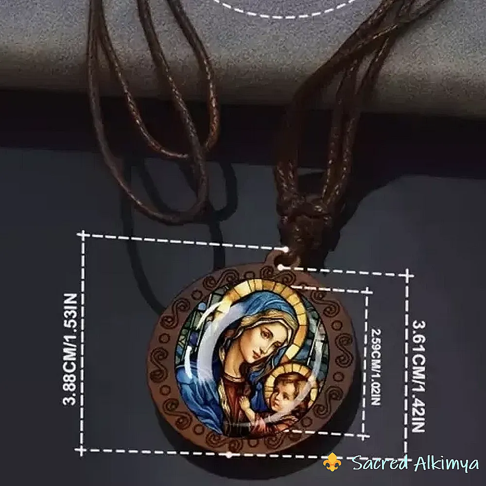 Loja Ser-Alkimya * Medalhão Nossa Senhora e o Menino