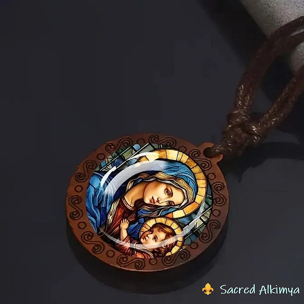 Loja Ser-Alkimya * Medalhão Nossa Senhora e o Menino