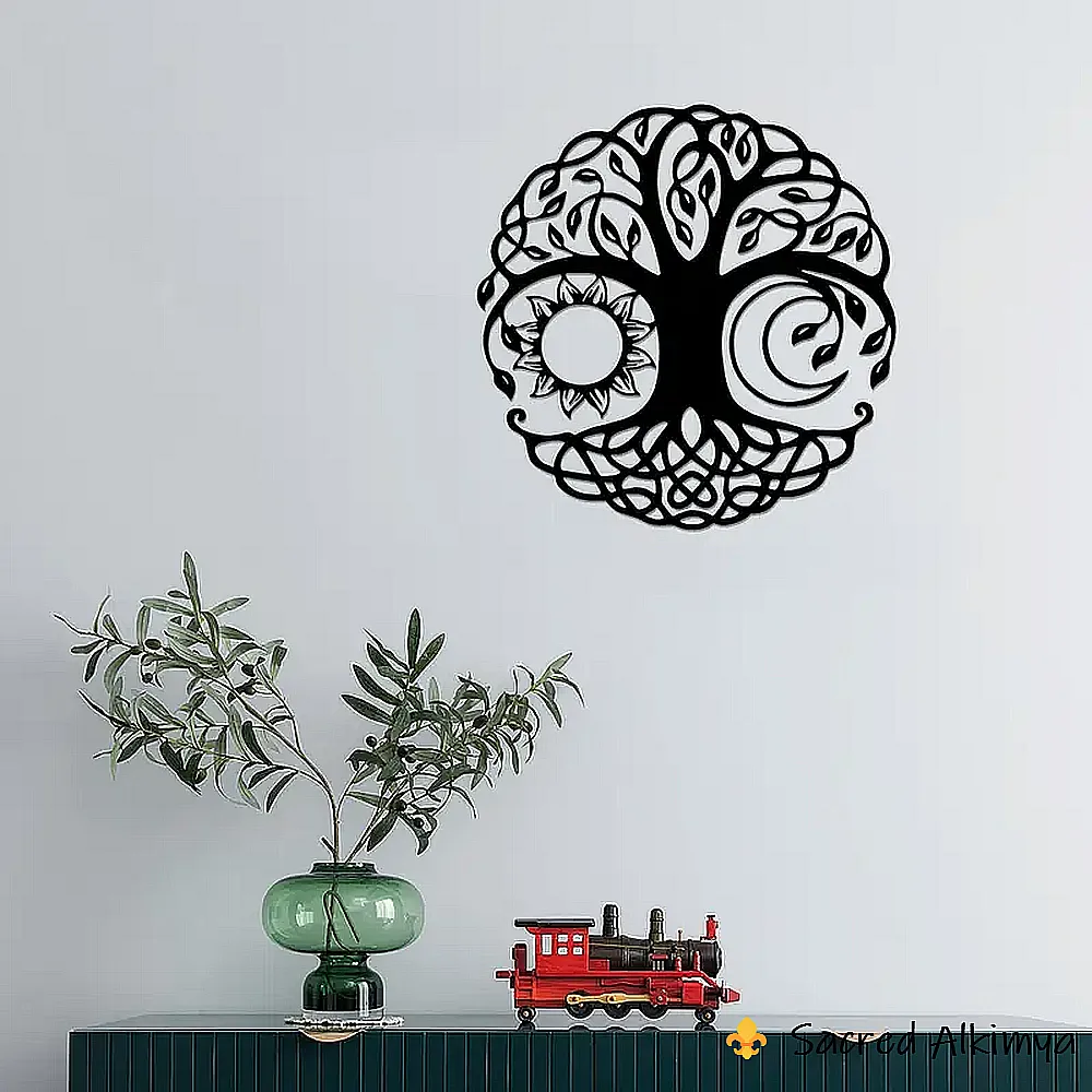 Loja Ser-Alkimya * Árvore da Vida Preta - Decoração de Parede