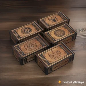 Loja Ser Alkimya * Caixa de Madeira para Cartas de Tarot