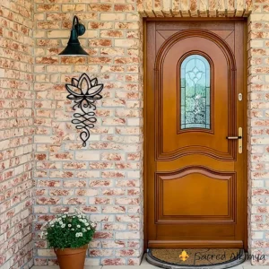 Loja Ser-Alkimya * Lótus Metal Preto - Decoração de Parede