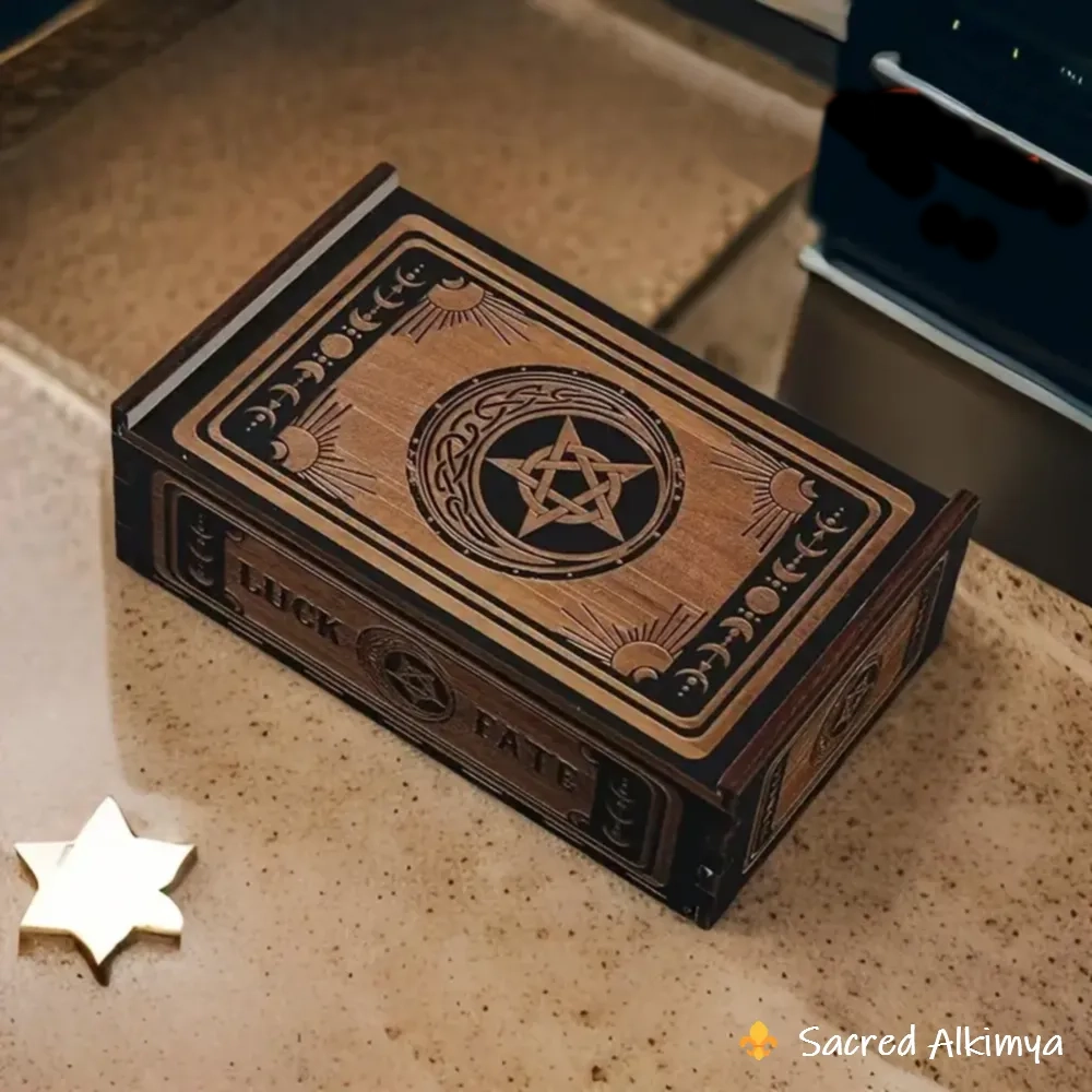 Loja Ser Alkimya * Caixa de Madeira para Tarot