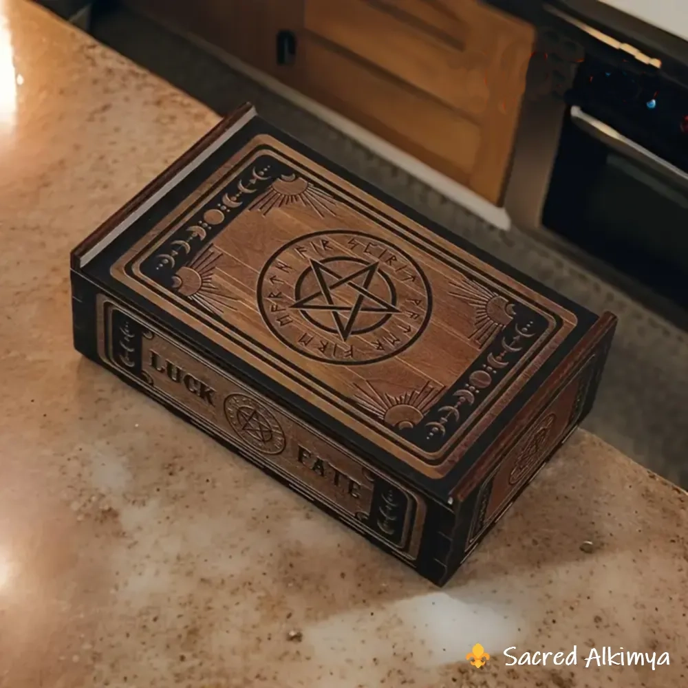Loja Ser Alkimya * Caixa de Madeira para Tarot